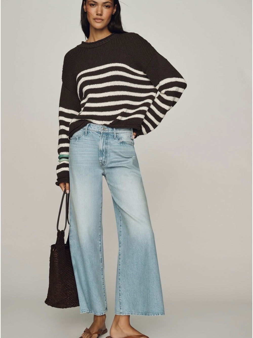 NWT! MOTHER The Hustler roller high rise ankle jeans - Picture 4 of 14
